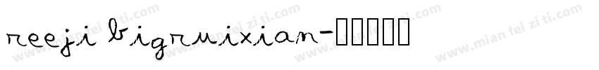 reeji bigruixian字体转换